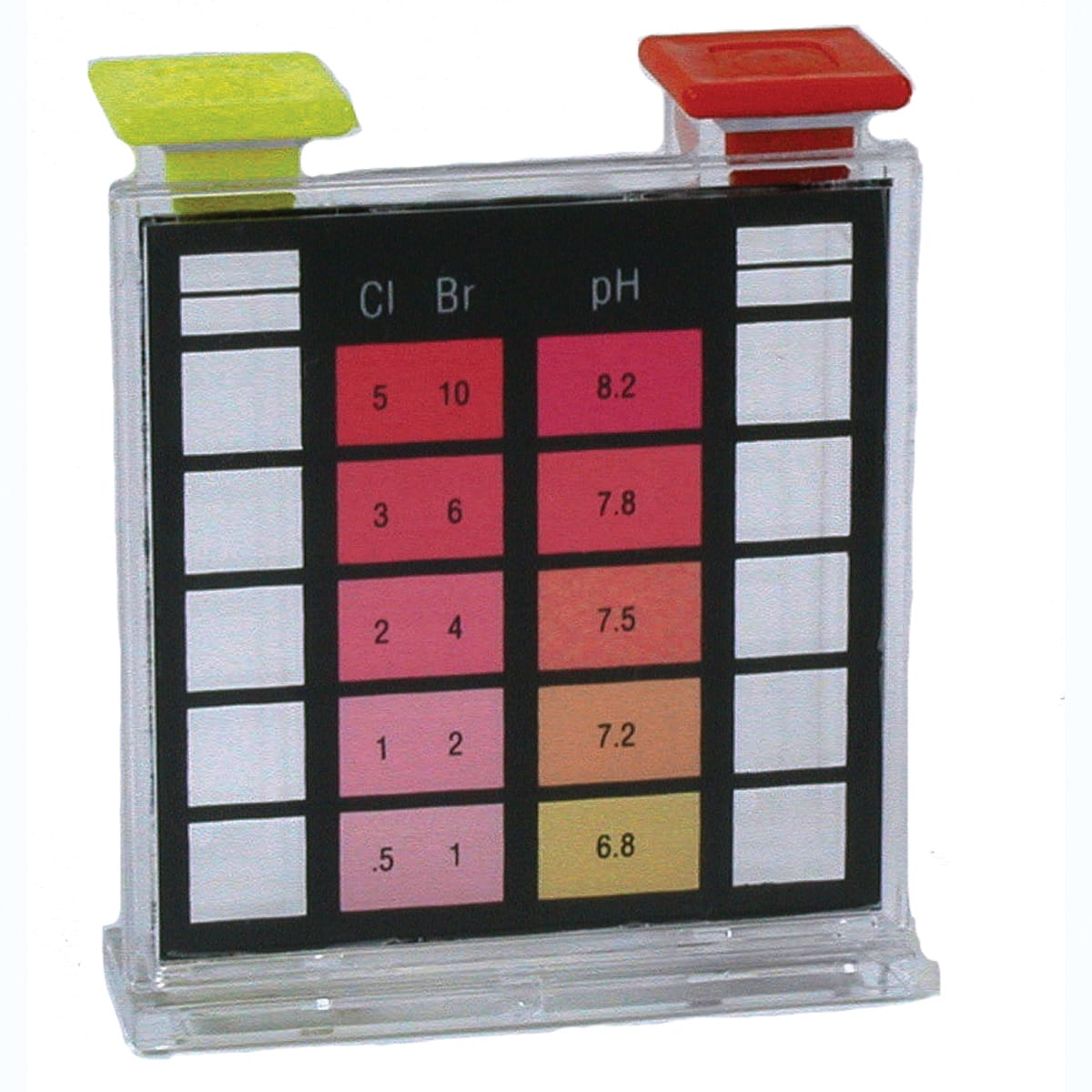 Taylor 9782 K1001 Test Block Chlorine (.5 - 5.0 Ppm), Bromine (1 - 10 Ppm) And Ph (6.8 - 8.2)