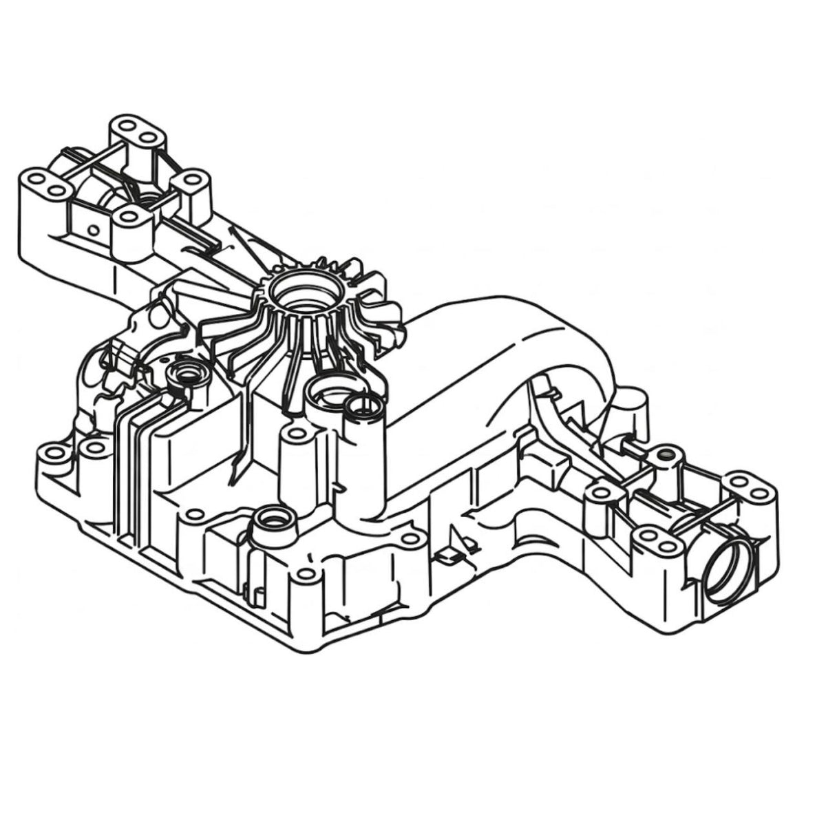 Tuff Torq 187Q0324180 Lower Housing 3 Port