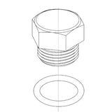 Tuff Torq 19215484410 Plug 9/16 W/0-RING