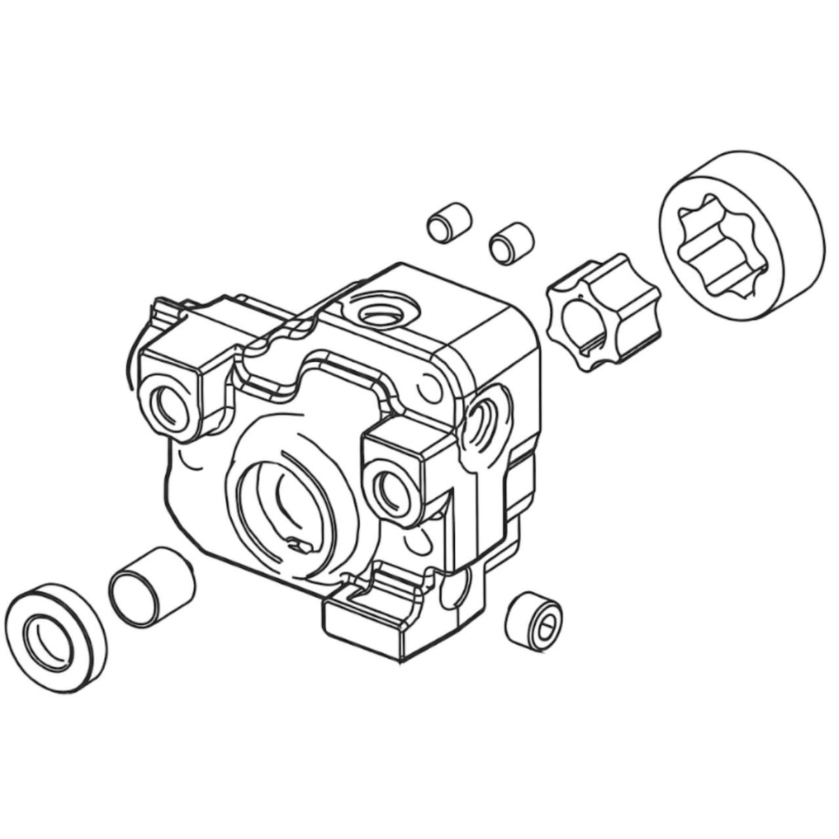 Tuff Torq 1A705026400 Pump Body Complete