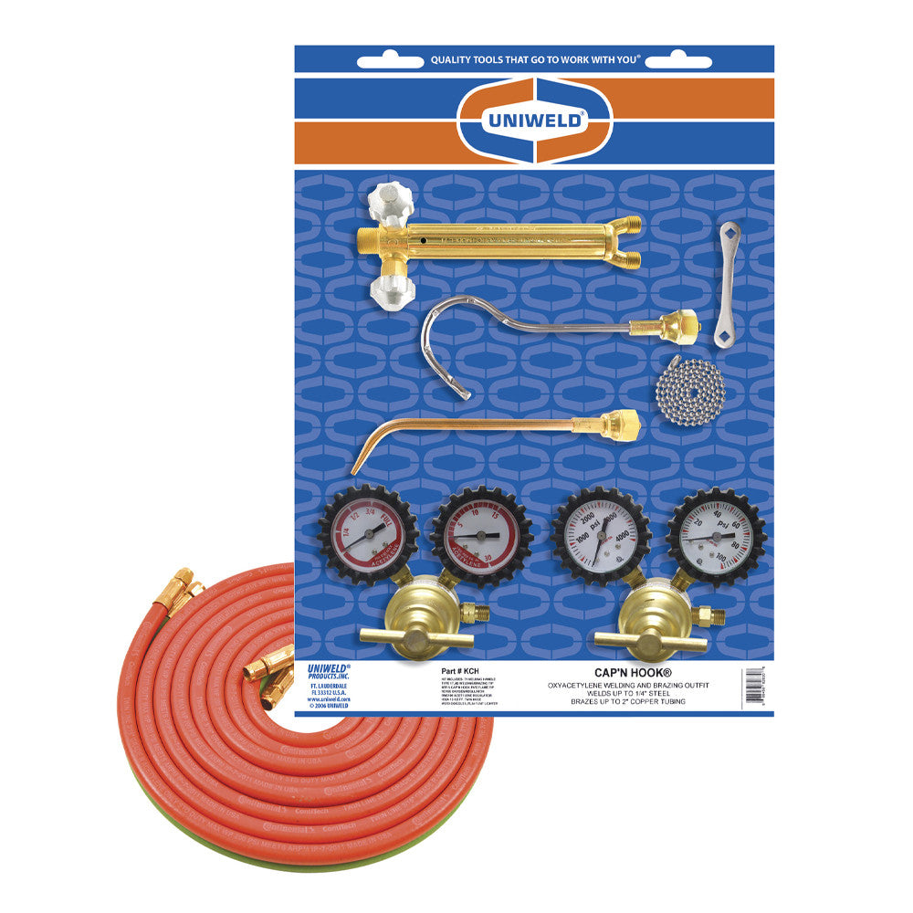 Uniweld KCH Cap'n Hook Brazing and Welding Outfit, No Tanks, No Carrying Stand