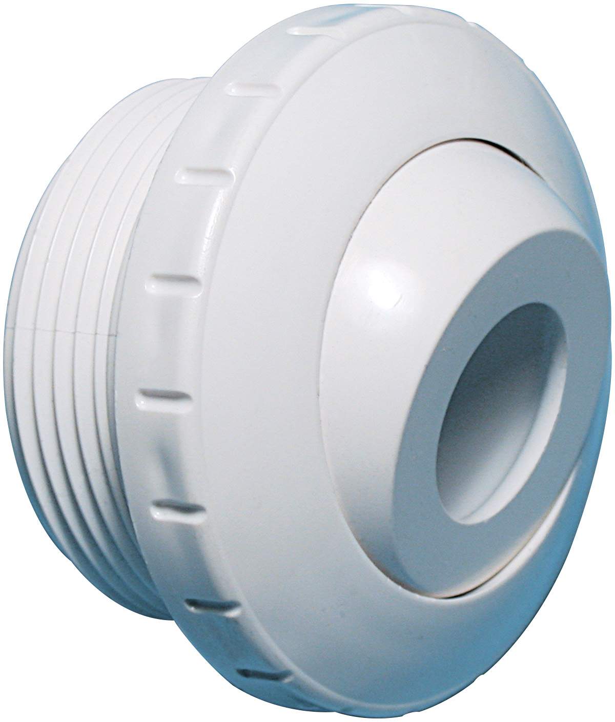 Waterway 400-1410D Threaded Eyeball Fitting Wall Inlet Gunite White 3/4" MPT 1-1/2"