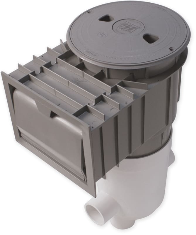 Waterway 540-5307 Renegade Gunite Venturi Skimmer, 2" Socket, Gray