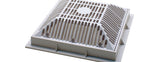 Waterway 640-1900 V 10" Tru Flo Drain Cover & Frame, White, Round, Pool & Spa, Floor/Wall, Vgba, 136 to 200 gpm - view 2