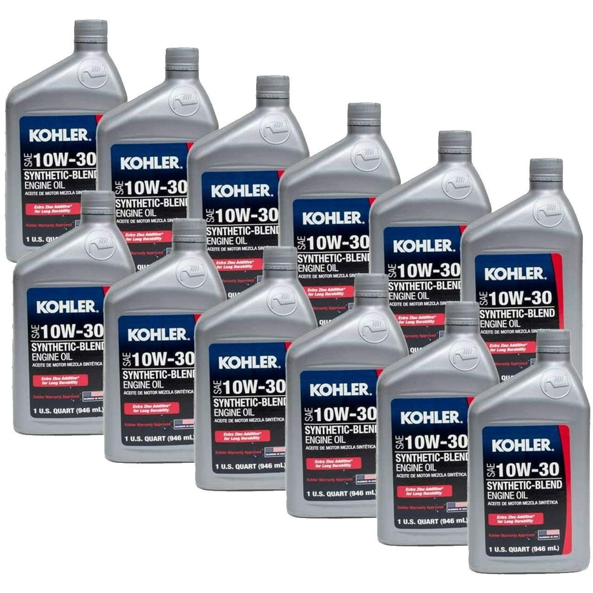 Kohler 25 357 54-S Engine Oil — 10W-30 - Synth Blend